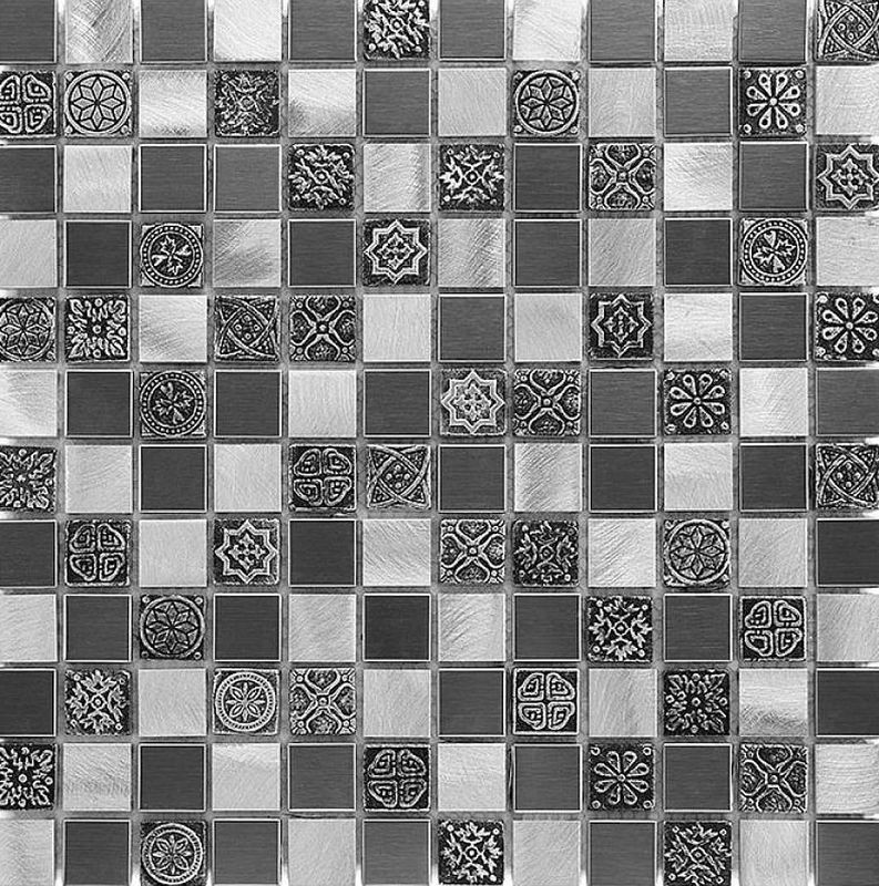 Dunin Metallic Allumi Grey Mix 23 30x30 mozaika metalowa 103936