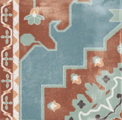 Płytka podłogowa ścienna szalon przetarty zielony niebieski beż patchwork ABK Play Capret Mix Multicolor 20x20 86824