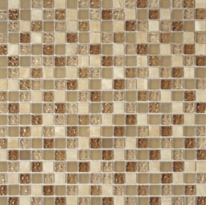 Dell Arte Mosaik Rustico Oro 30,5x30,5: Beige, Braun, Glas, Stein-Mosaik