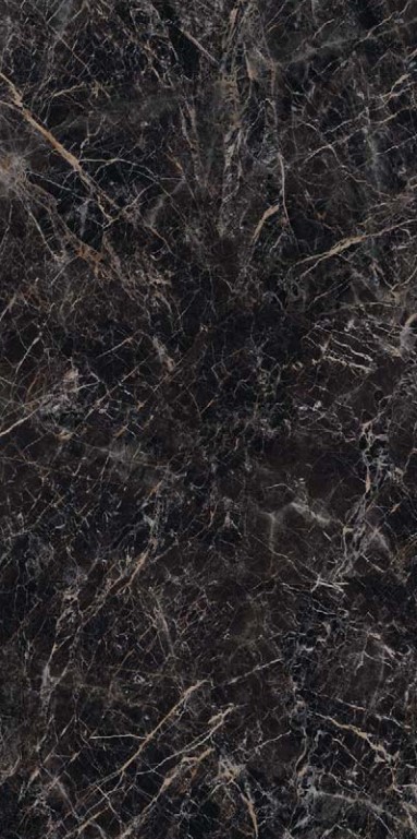 Płytki spieki imitujące ciemny marmur z jasną żyłą Marazzi Grande Marble Look Saint Laurent Matt 120x240 36728