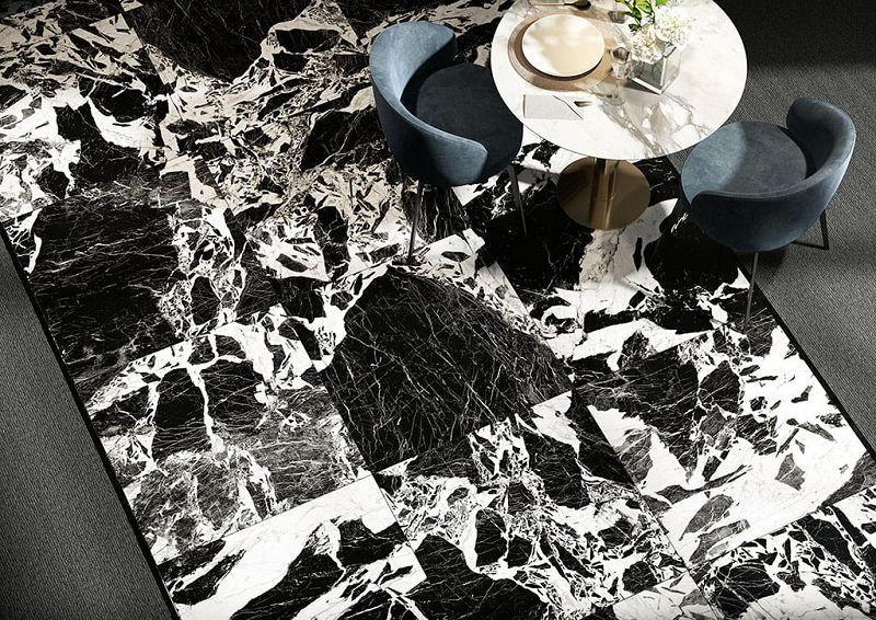 Fioranese Prestige Black Antique Effect Polished 74x148 M3717LR płytki gresowe 131146