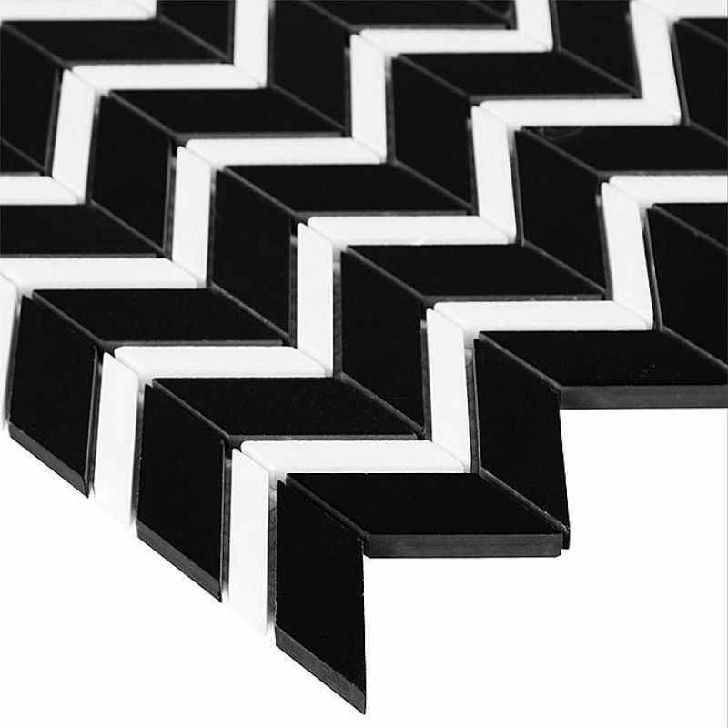 Dunin Pure Black Chevron Mix 31x30,5 103612
