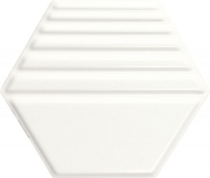Dune Exa Weiß 23x27 Hexagon 3D Wandfliesen 187442