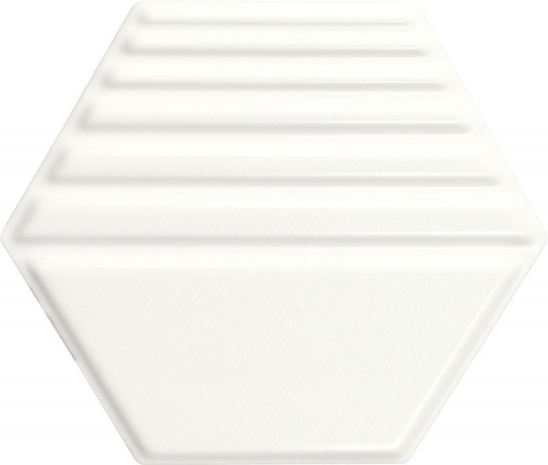 Dune Exa Full White 23x27 187442 płytki ścienne białe hexagonalne 3D 125150