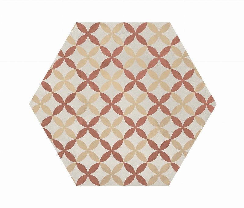 Marca Corona Terra Art Astro Tramonto/Crema Esagona 25x21,6 I418 płytki heksagonalne 144337