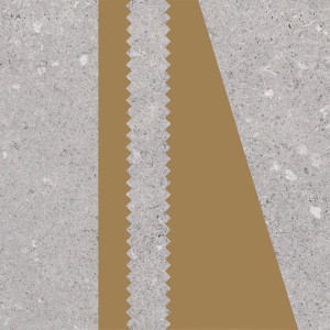Vives Nassau Kokomo Grau Gold 20x20 Fliese