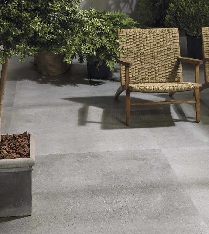 Płytki podłogowe beton szary beż Porcelanosa Bottega Topo 120x120 15008