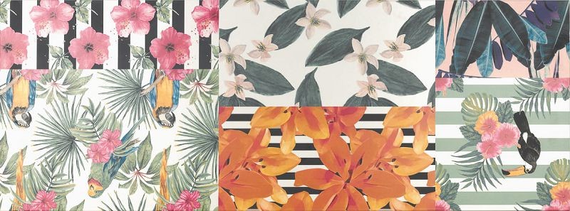 Aparici Markham Botanica A 44,63x119,30 płytka ścienna patchwork 109550