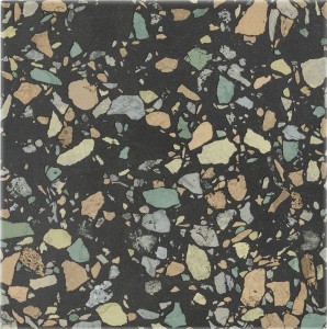 Barwolf Flakes Funky Black 18,5x18,5: Terrazzo-Fliese, Hersteller Barwolf