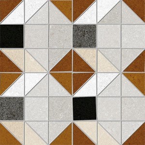 Vives Seine Bercy-R Rojizo 20x20 Patchwork Fliesen aus Gres