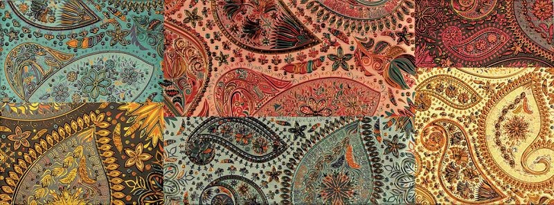 Aparici Montblanc Paisley A 44,63x119,30 płytka ścienna patchwork 109703