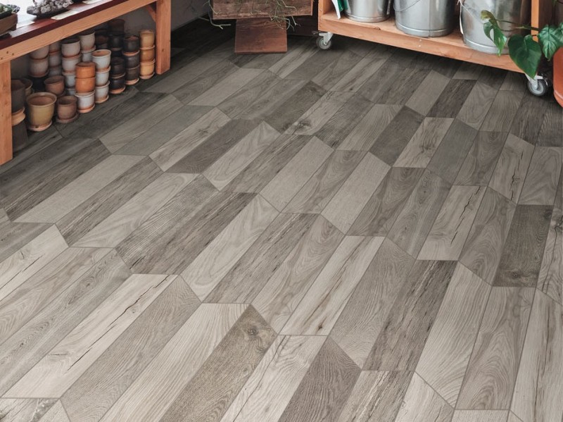 Gres drewno szary francuska jodełka Marazzi treverksoul grey M0MN 11x54 16607