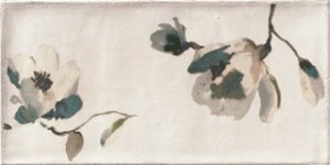 Mainzu Esenzia Fabola Green Dekor Fliesen 15x30: Provence-Blumen Dekor
