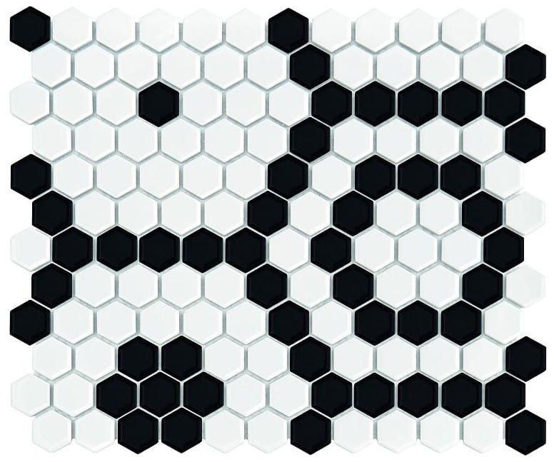 Dunin Mini Hexagon B&W Bee 26x30 mozaika heksagonalna 103863