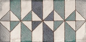 Mainzu Esenzia Valentina 15x30: Grün-blaue Musterfliesen fürs Bad