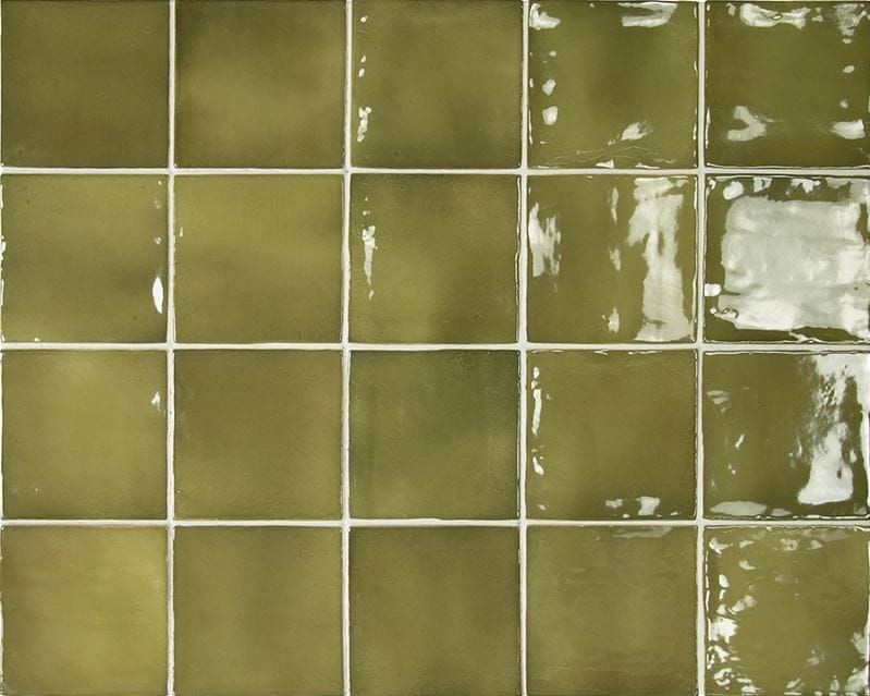 Equipe Manacor Basil Green 10x10 płytka cegiełka 128019
