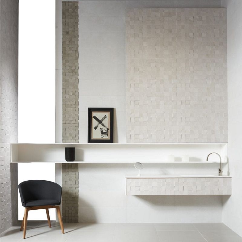 Aparici Zenith Grey Check 25,1x75,6 płytka ścienna 110575