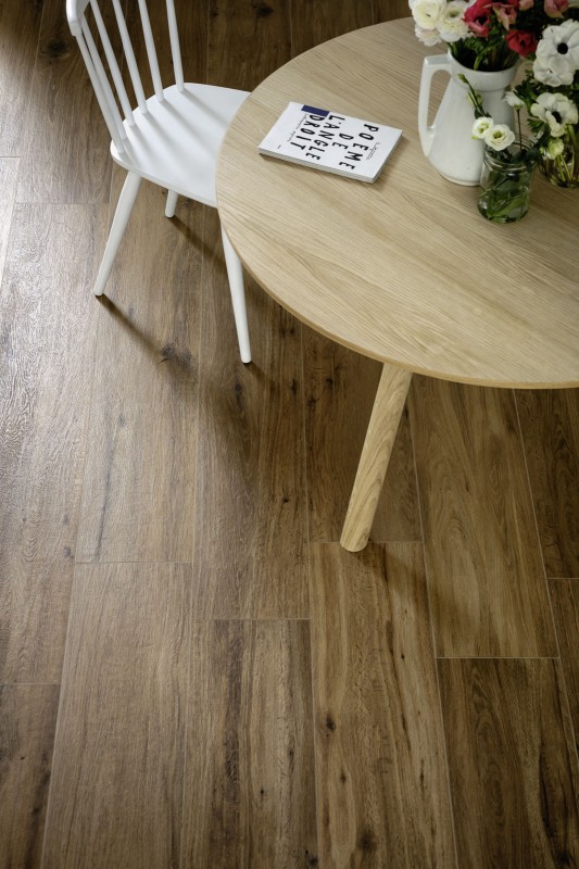 Gresy drewnopodobnę długie rustykalne brąz Marazzi Treverktrend Rovere Scuro 19x150 10861
