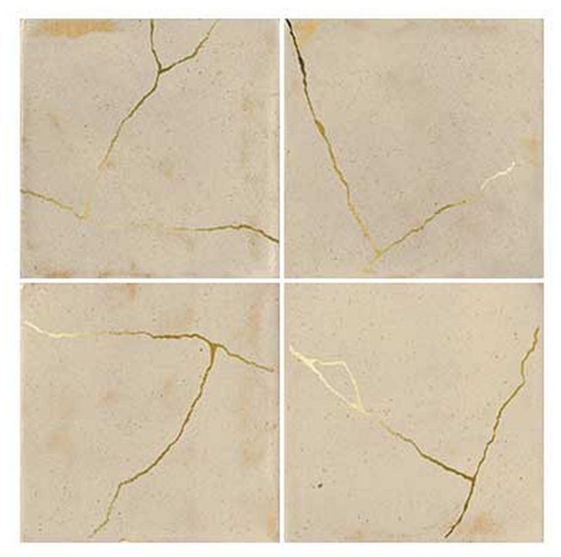 WOW Enso Kintsugi Sand 12,5x12,5 płytka ścienna dekor 155769