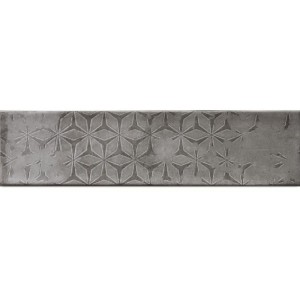 Cifre Decor Omnia Grey Brillo 7,5x30 Wandfliesen