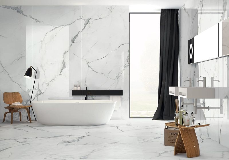 Fondovalle Infinito 2.0 Calacatta White Glossy 120x120 płytki gresowe imitujące marmur 105974