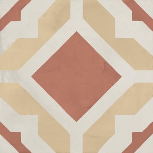 Marca Corona Terra Geometrische Kunst Fliesen Patchwork Tramonto/Crema 20x20 I396
