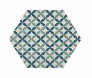 Marca Corona Terra Kunst Astro Ozean/Himmel Hexagon 25x21,6 I411 hexagonale Fliesen
