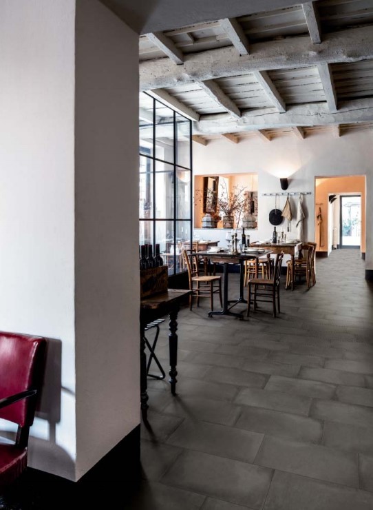 Tarasowe płytki na zewnątrz szare przetarty kamień Marazzi Cotto Toscana grigio Scuro MMXT 50x100 ag 16121