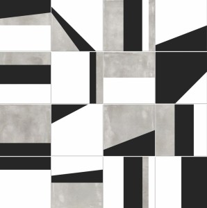 ABK Play Edge Mix Grau 20x20: Wand- und Bodenfliesen, Dreieck-Design, Hersteller ABK