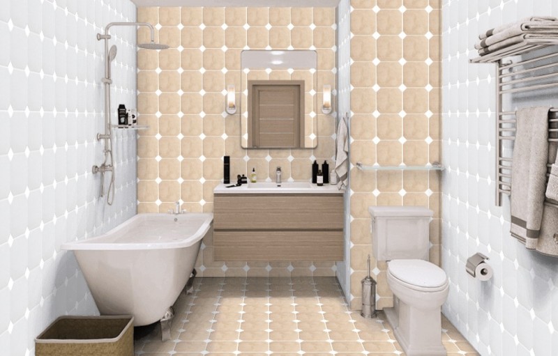 Płytki oktagonalne beż Equipe Octagon Marmol Beige 20x20 21209
