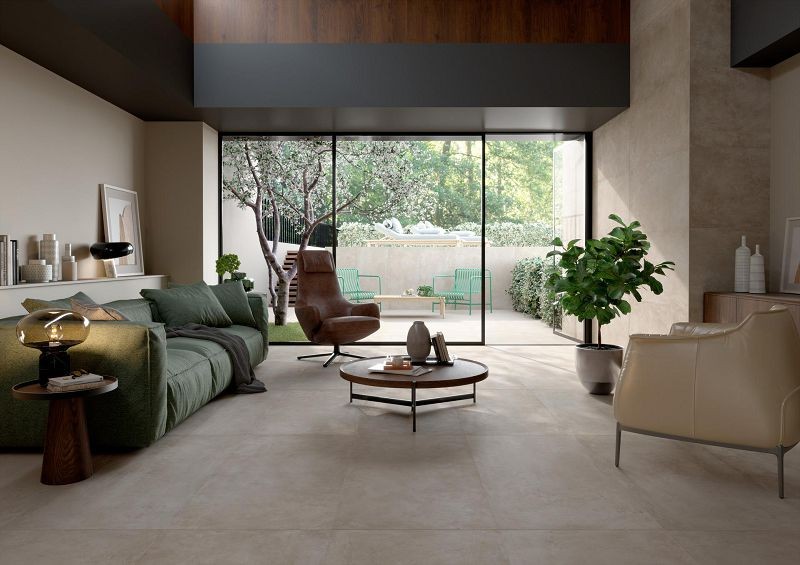Marazzi Plaza Beige Strutturato 60x120 M9AT płytki betonowe gresowe 141136