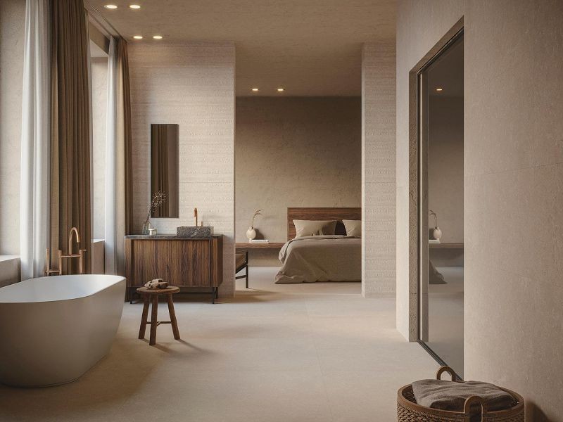 Porcelanosa Coral Deco Caliza 45x120 płytki ścienne imitujące kamień 147900
