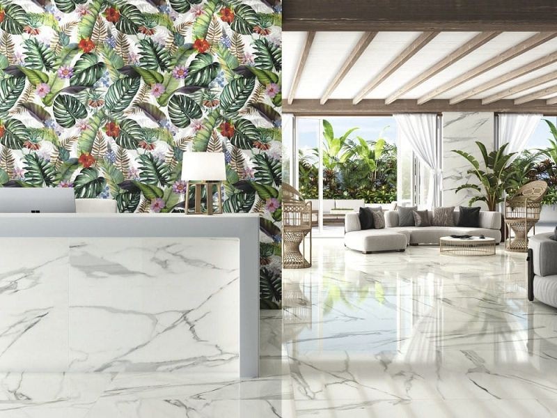 APE Decor Set(2) Sauvage Polished Rect 60x120 płytka gresowa motyw kwiatowy 111563