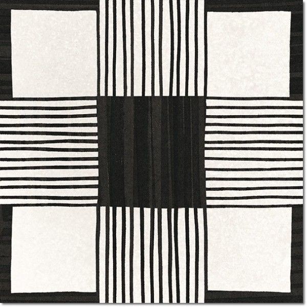 Equipe Caprice Deco Cloth B&W 20x20 płytka gresowa 126958