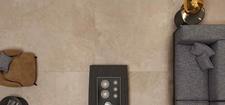Gres wielkoformatowy beżowy beton ABK Alpes Sand raw lapatto Rett 60x120 80917
