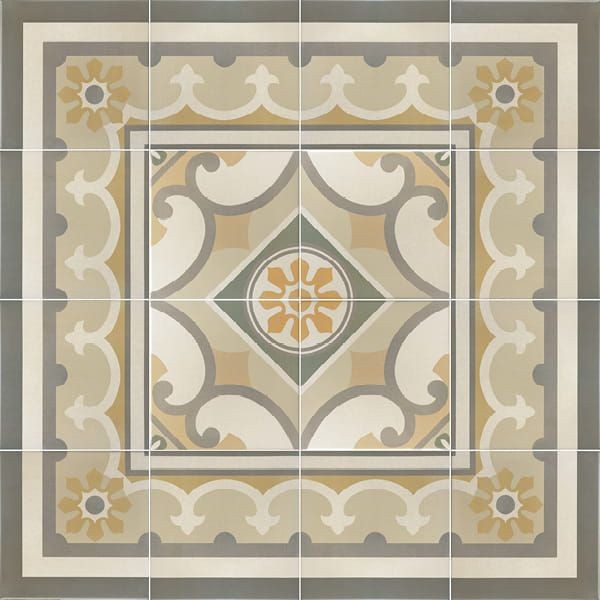 Equipe Caprice Burgundy Border 20x20 płytka gresowa 126926