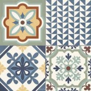Gayafores Heritage Mix Fliesen 33,15x33,15 cm: Patchwork Bodenfliesen