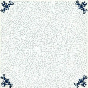 Mainzu Zócalo Cuarteo Azul 20x20: Weiß-Blaue Wandfliesen