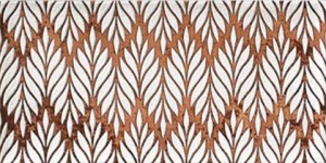 Mainzu Atelier Gaia Flame 15x30: Weiß-Rote Musterfliesen fürs Bad