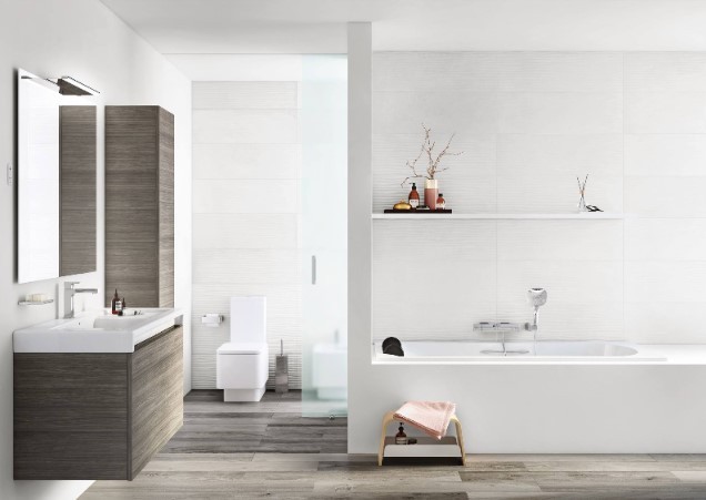 Płytki łazienkowe beżowe Roca Hotel Beige Suite 30X90,2 63934