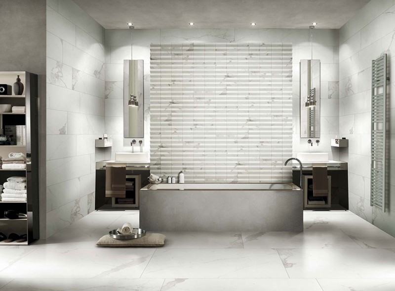 Płytki xxl Calacatta Cerim Timeless Calacatta Lucido 80x240cm bn 21624