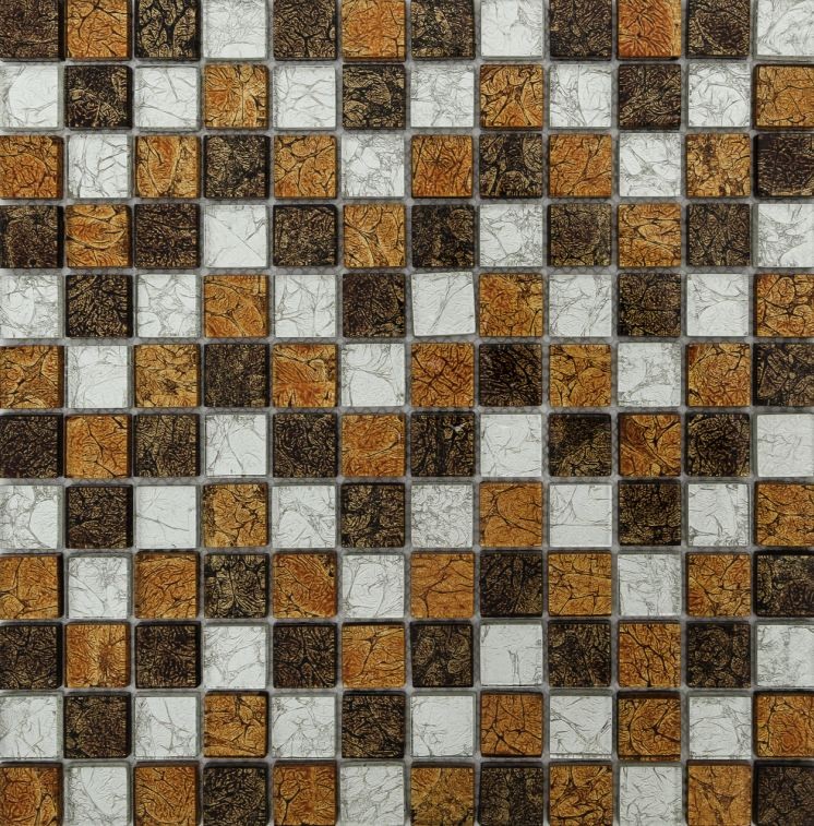 Mozaika szklana brąz beż Dell Arte Brillant Mix Cynamon 30x30x8 100109