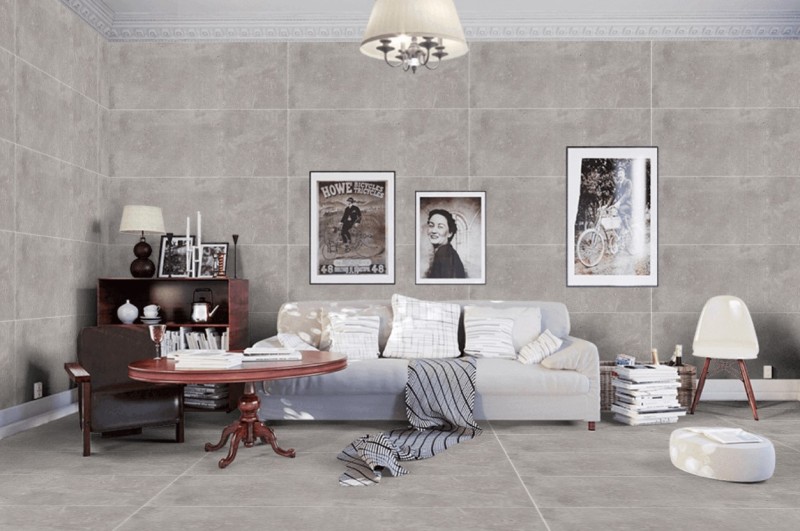 Płytki ścienne beton szare Porcelanosa Bottega Acero P35800401 45x120 14991