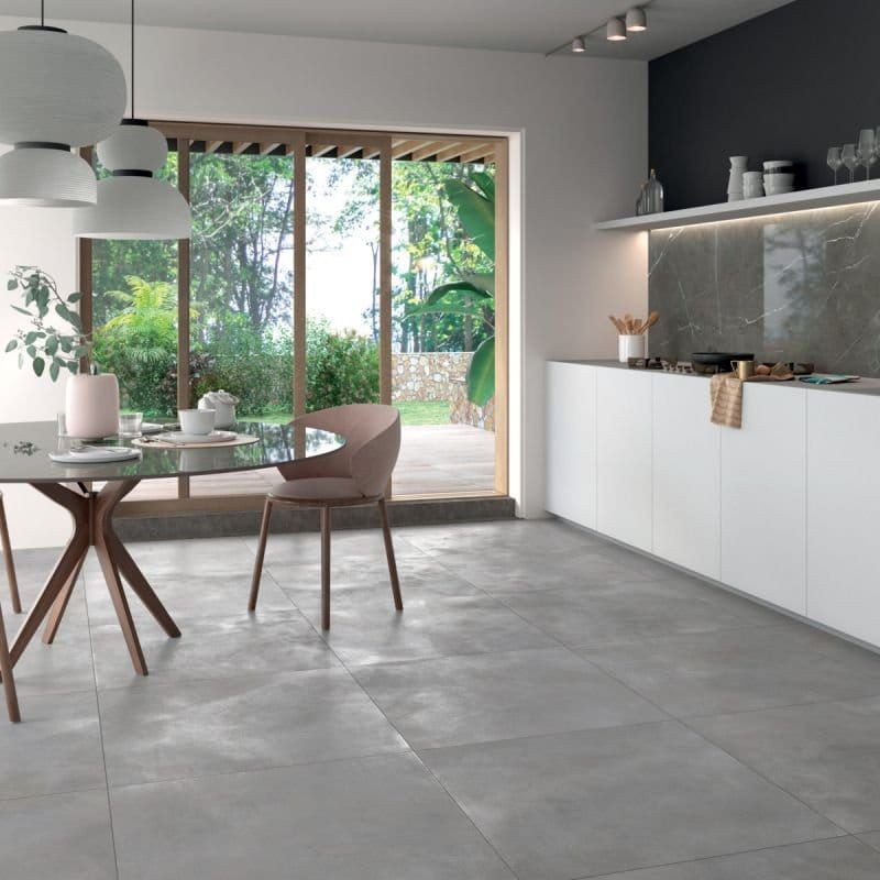 Ariana Luce Acciaio Naturale 60x120 płytki gresowe imitujące beton 114631