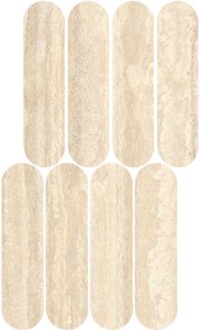 Marazzi Mystone Travertino Classico Lux Mosaik Oval 20x36,5 cm - Travertin-Optik Fliesen