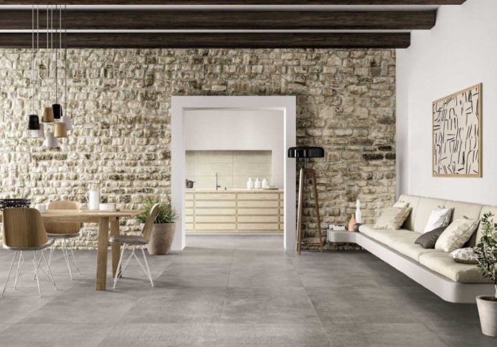 Gres podłogowy postarzany szary kamień Marazzi Memento Taupe Velvet MO7D 75x75 18219