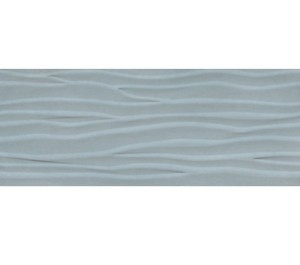 Cifre Relieve Wave Titan Aqua Brillo 30x90 Wandfliese
