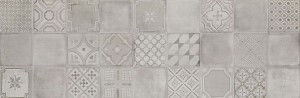 Graue Wandfliesen Marazzi Materika Decoro Grigio/Antracite 40x120