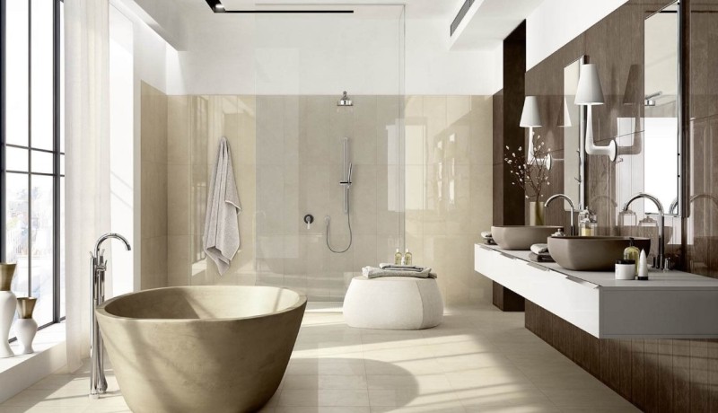 Płytki ścienne połysk imitujące marmur Marazzi Marbleline Grafite Decor Ceram 22x66,2 16979