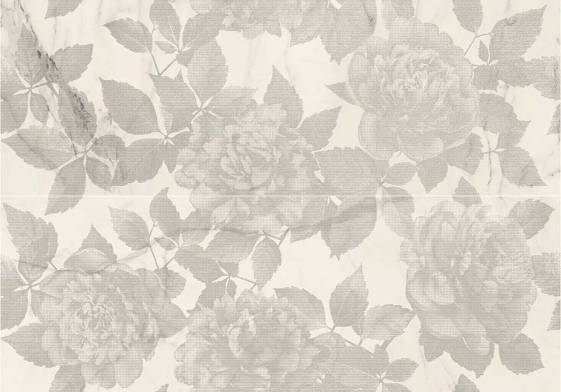 Marazzi Allmarble Wall Statuario Satin Decoro Rose 80x120 M93L płytki ścienne dekoracyjne 104511